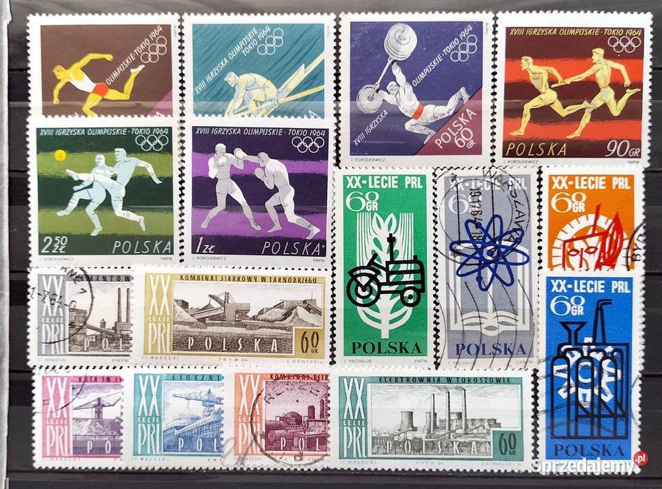 Znaczki polskie luzaki 1964 III kwartał Leźnica Wielka-Osiedle