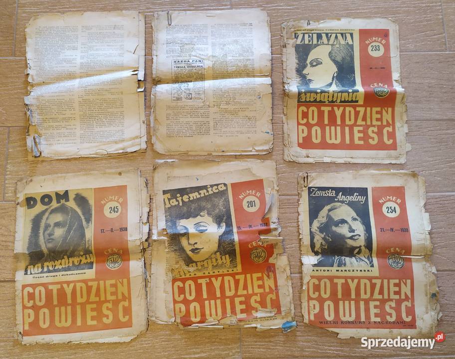 Tygodnik Co tydzień powieść z lat 1937 i 38 Zielona Góra