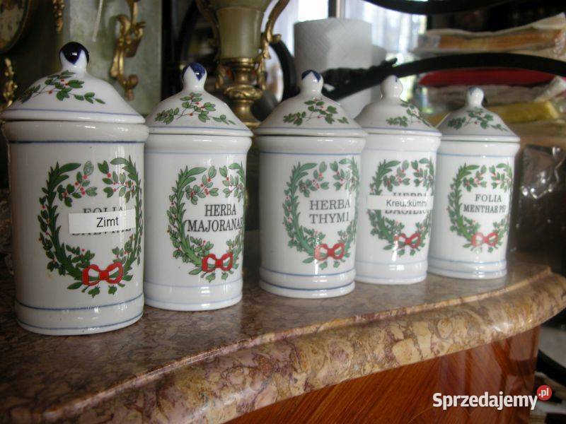 porcelanowe pojemniki kuchenne 5 sztuk Gorzów Wielkopolski
