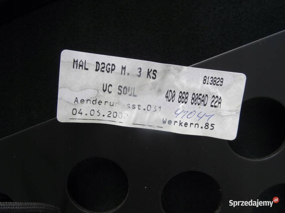 AUDI A8 D2 FOTELE KANAPA SKÓRA COMFORT SOUL wielkopolskie Przemęt