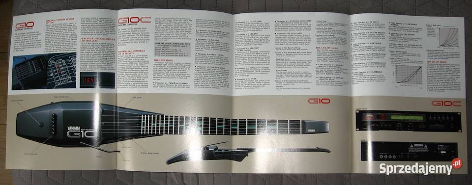 Yamaha G10 MIDI Guitar System broszura Instrumenty klawiszowe i MIDI Kępice