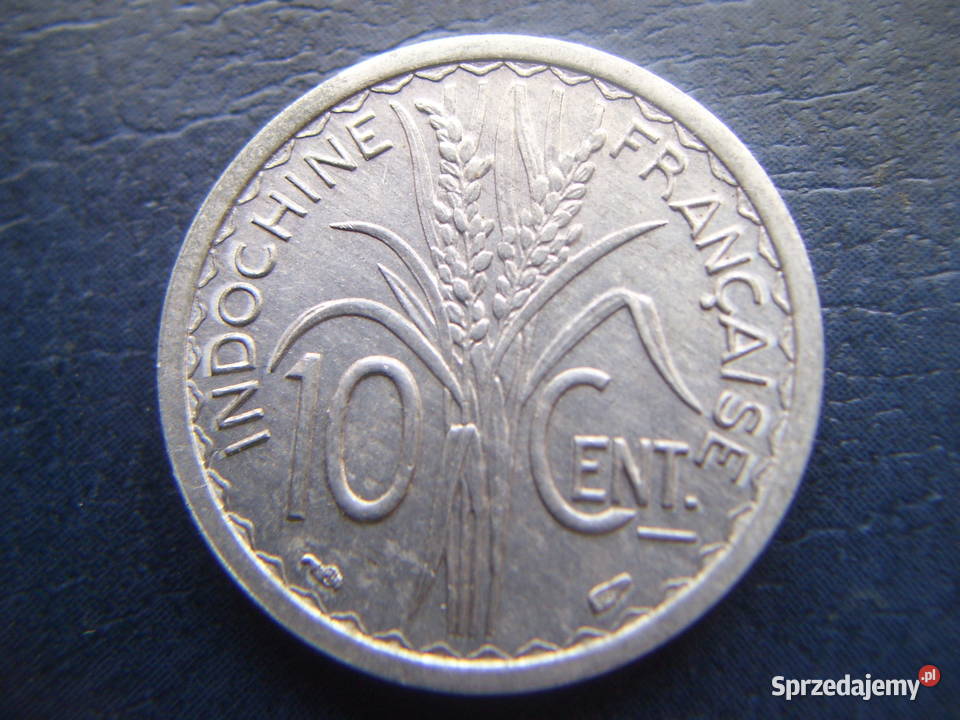 Stare monety 10 centym 1945 Indochiny Francuskie Lesko