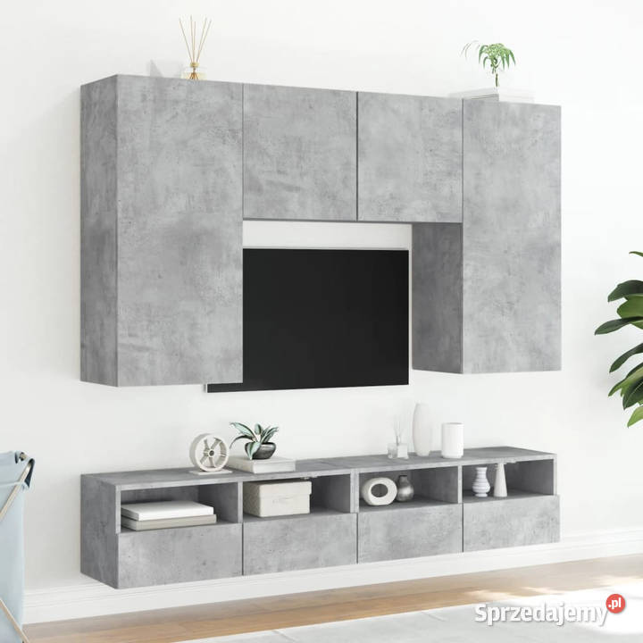 Ścienna szafka TV szarość betonu 100x30x30 Warszawa sprzedam