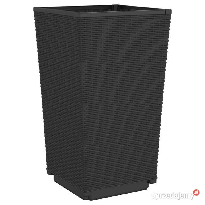 Donice ogrodowe 4 czarne 325x325x57 PP WM367853 Warszawa sprzedam