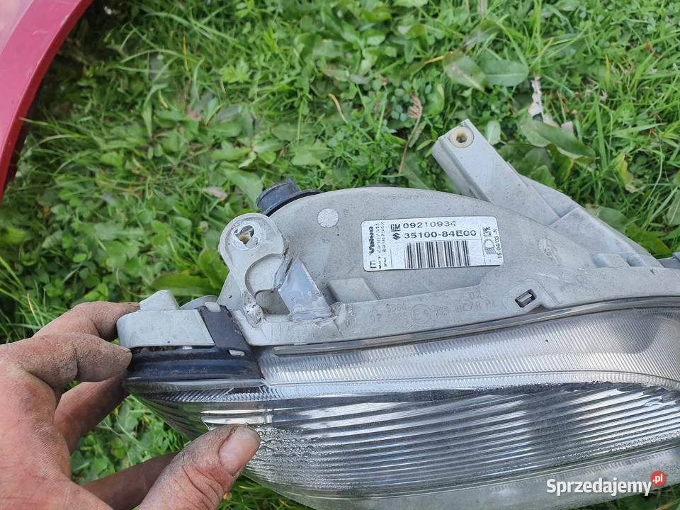 Lampa przednia prawa prawy przód Opel Agila A Kraków sprzedam