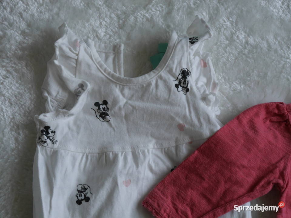 Disney śliczny zestaw rampers i bluzeczka 62 Wrocław