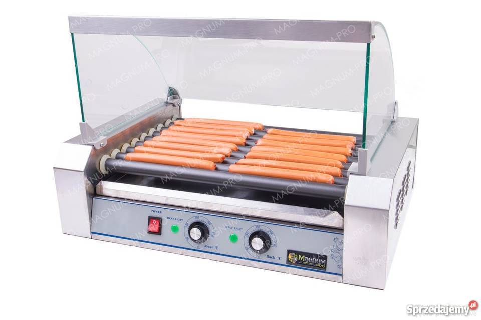 TEFLONOWY PODGRZEWACZ ROLKOWY DO PAROWEK HOTDOG Gastronomia Poczesna
