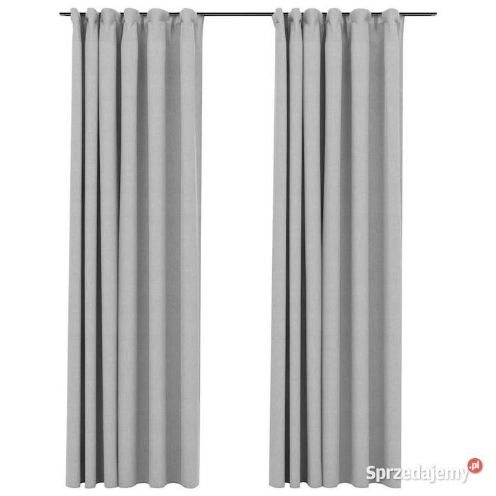 vidaXL Zasłony stylizowane na lniane 2