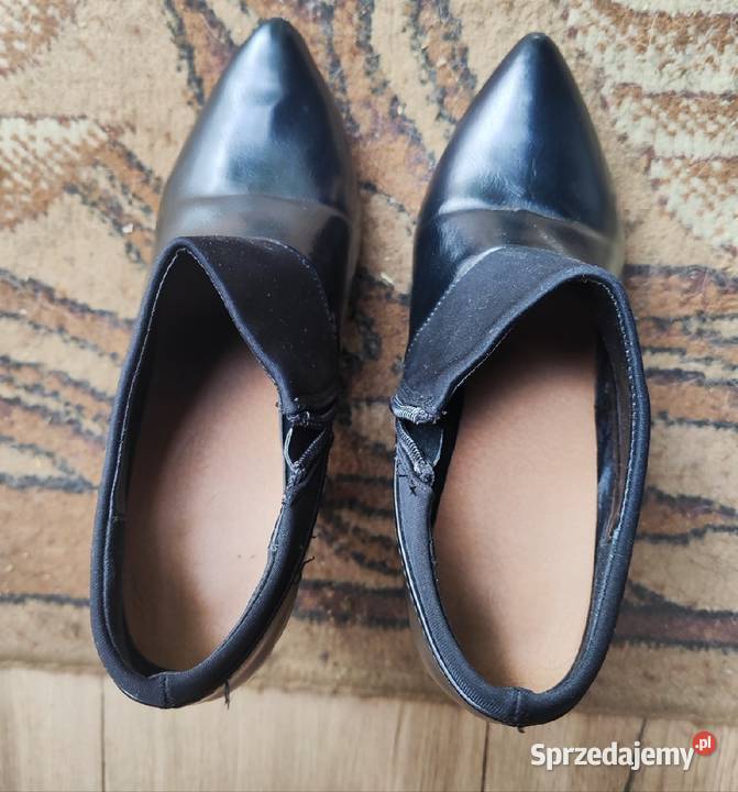 Botki czarne przed kostki 38 Otwock