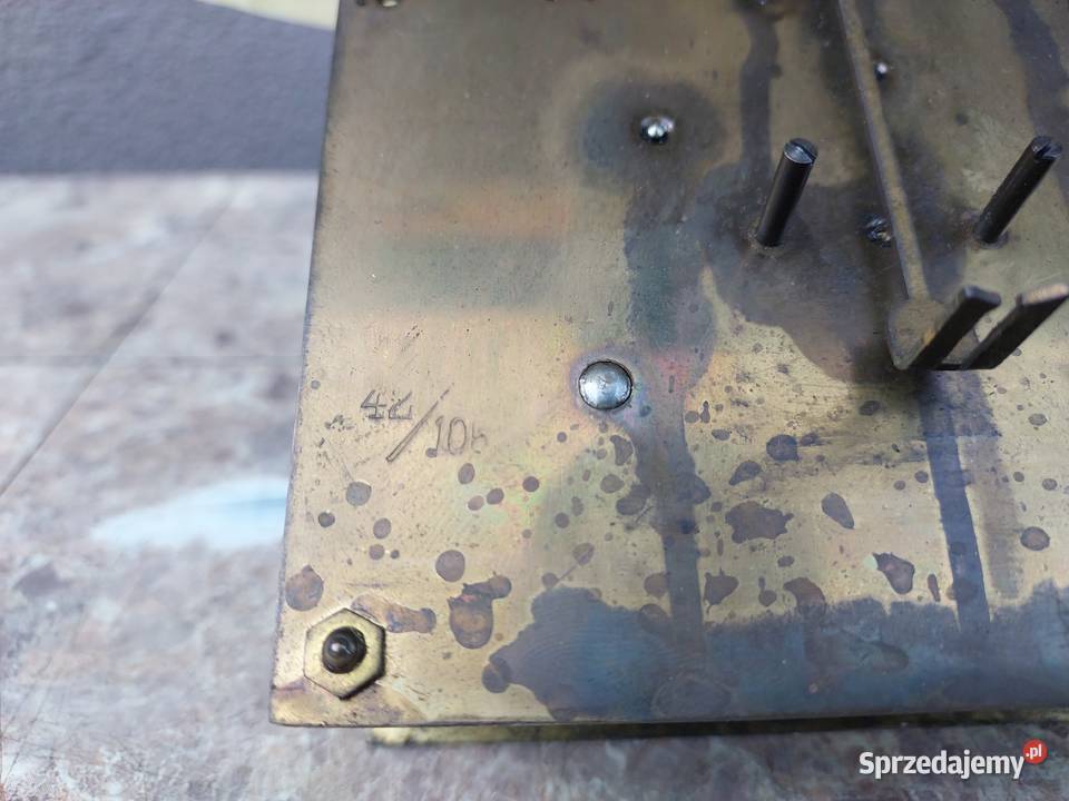 781 Mechanizm starego zegara ściennego Mauthe Tczew sprzedam