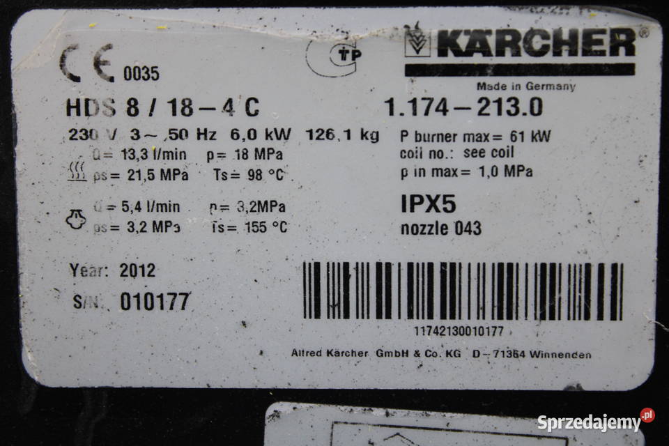 Myjka Karcher HD 7184M Gwarancją Wysyłka Serwis Radom