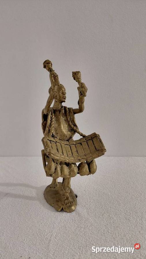 rzeźba brąz muzyk afrykański Pozostałe