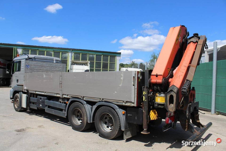 Budowlany 6x4 skrzynia z dzwigiem Palfinger MAN 754000km Warszawa