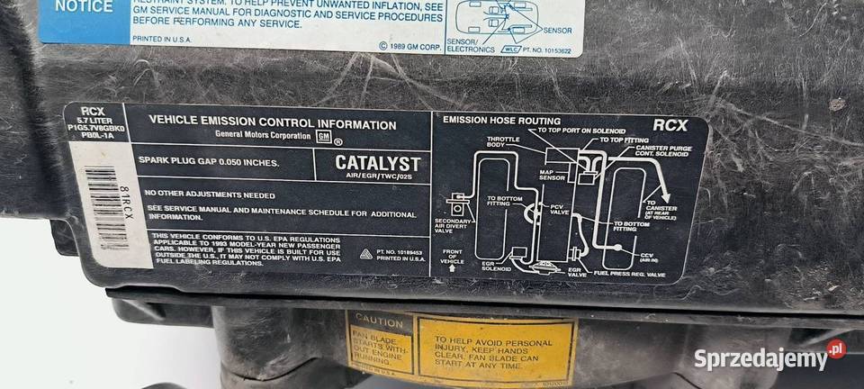 OBUDOWA WENTYLATORÓW CHEVROLET CORVETTE C4 LIFT