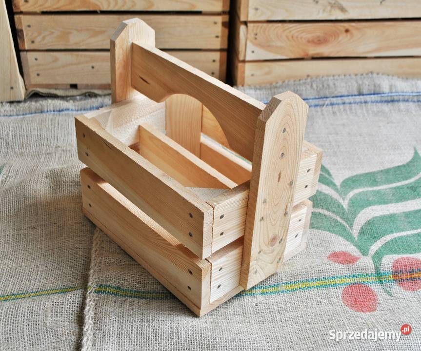 NOSIDŁO Skrzynka drewniana na piwko piwo