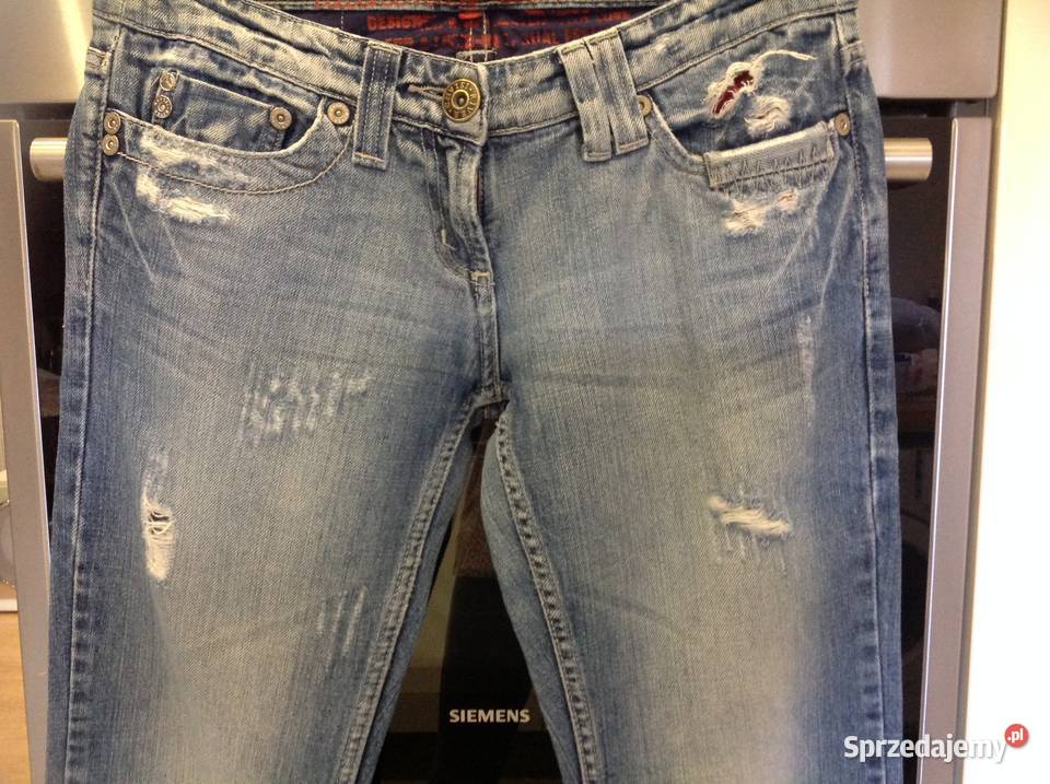 Spodnie Jeans Damskie RIVER ISLAND r XSS dzwony Nowa Sól