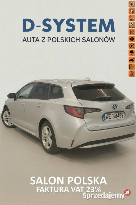 Toyota Corolla 21r Salon Polska 18 HYBRID elektrochrom. lusterko wst. Białystok