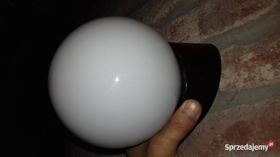 retro lampa małe jajeczko mleczne szkło Motoryzacja Lubań