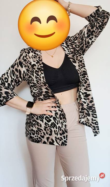 Cienka narzutka panterka Łódź