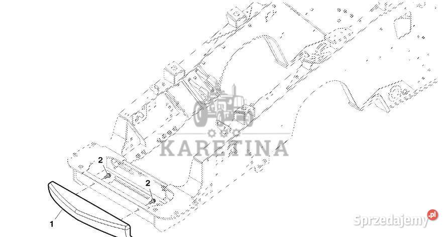 John Deere 9470RX Zderzak R296504 Gąsienice i wielkopolskie Jastrzębniki