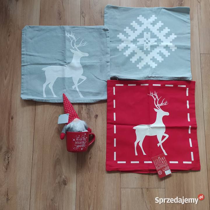 Poszewki świąteczne 40x40 na poduszkę Pozostałe Koszalin sprzedam
