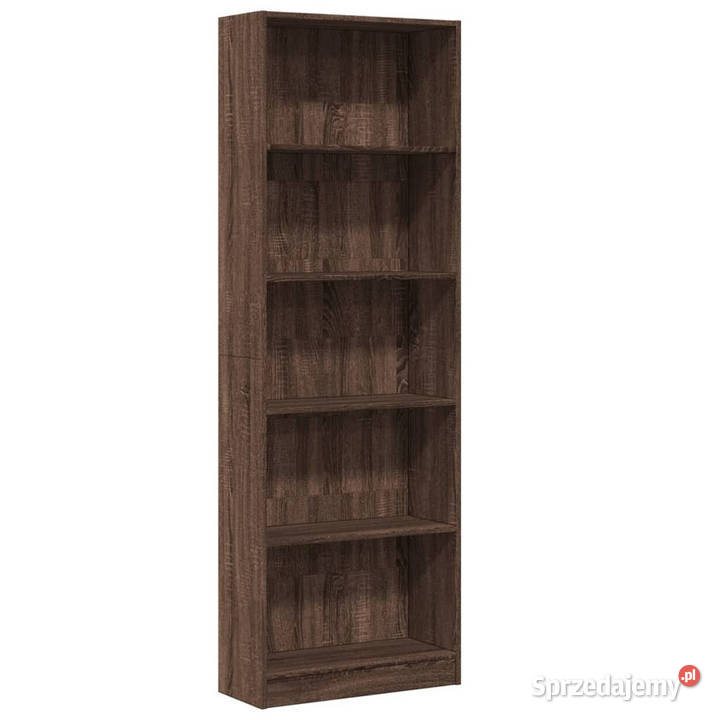 Regał brązowy dąb 60x24x176 materiał Regały mazowieckie Warszawa