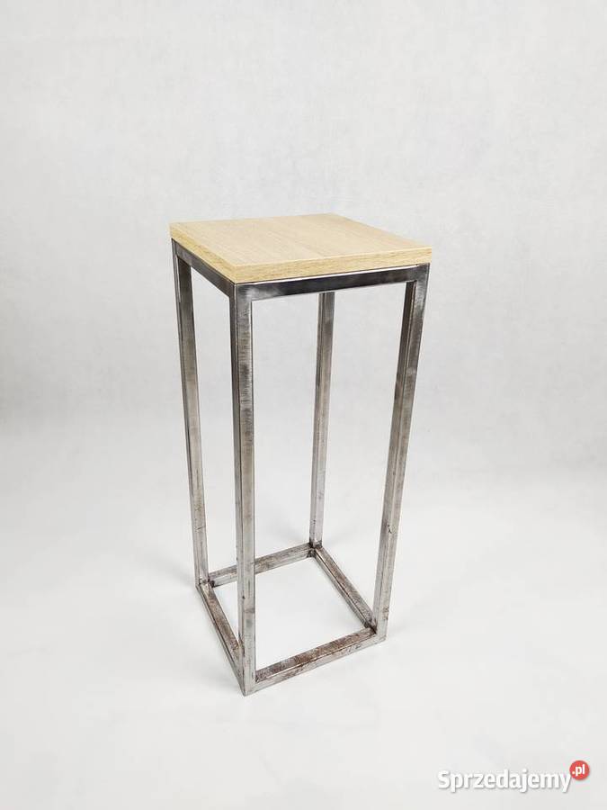 Stojak kwietnik metalowy 60 z blatem loft Kraków