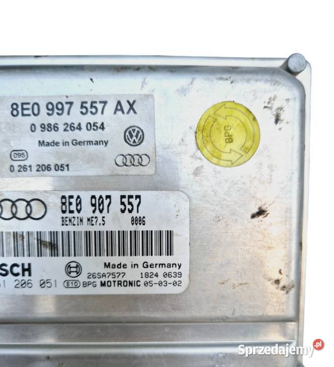 STEROWNIK SILNIKA AUDI A4 B6 20B ALT 8E0997557AX