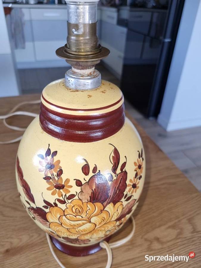 Lampa z ceramiki wielkopolskie Wola Podłężna sprzedam