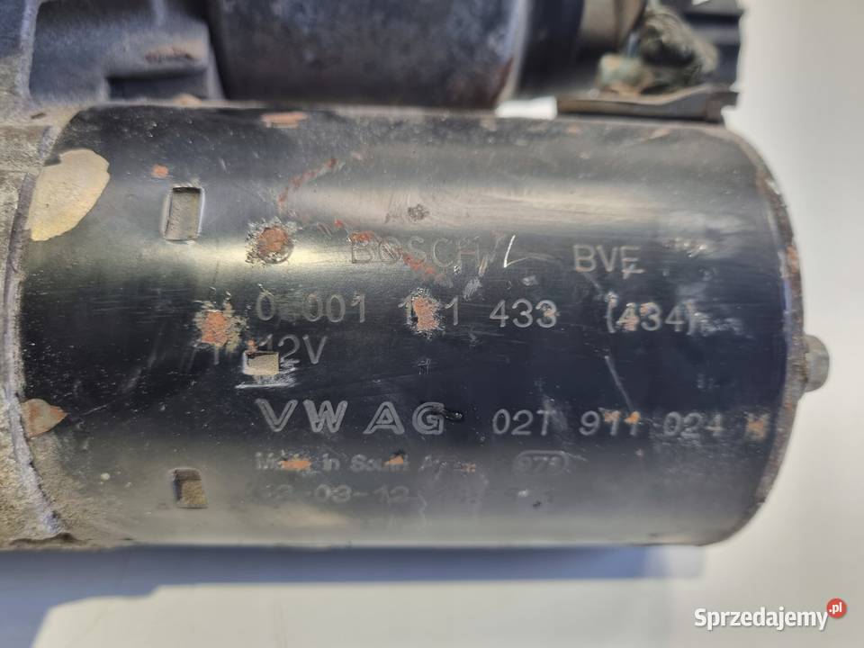ROZRUSZNIK VW Polo IV 12 12V ROZRUSZNIK bosch Układ elektryczny silnika Chełm