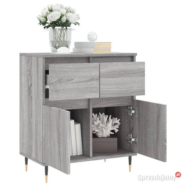 Komoda szary dąb sonoma 60x35x70 materiał Warszawa