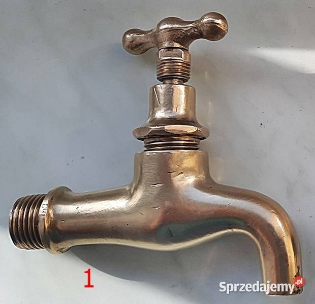 Kran spustowy do wody 34 cala z lat PRL wielkopolskie