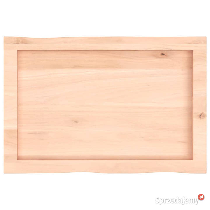 Blat stołu 60x40x24 surowy lity dąb naturalną Warszawa