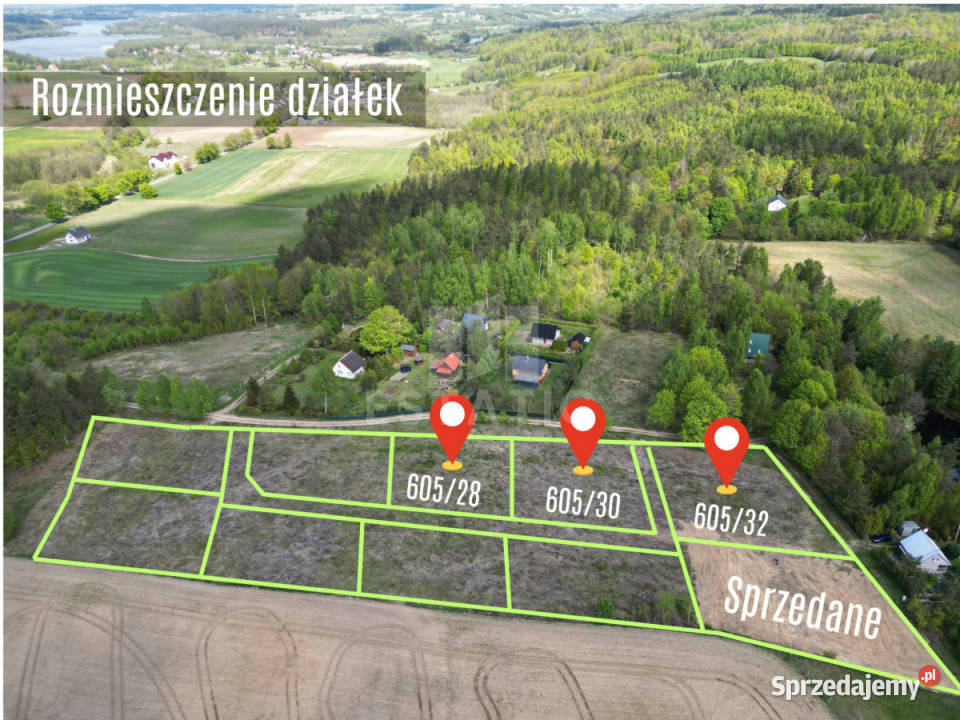 Sprzedam grunt Podjazy 1000m2 119zł/m2 pomorskie