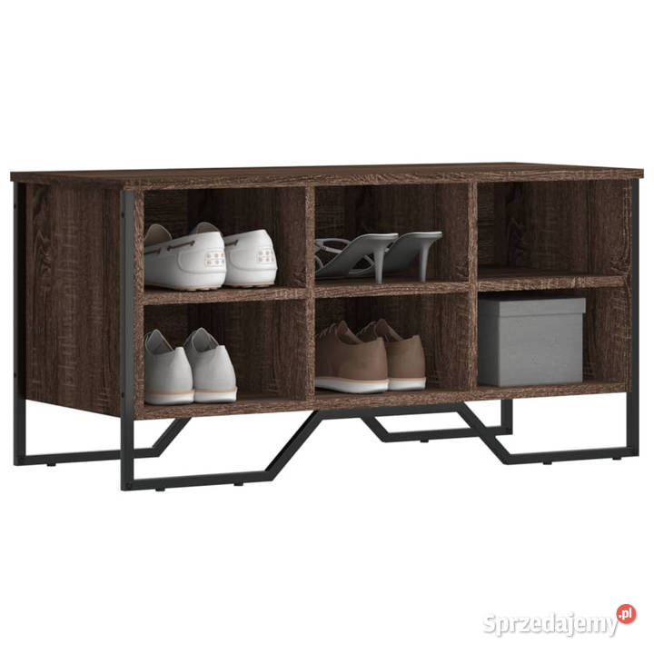 Szafa na buty brązowy dąb 90x38x455 WM848643 mazowieckie Warszawa