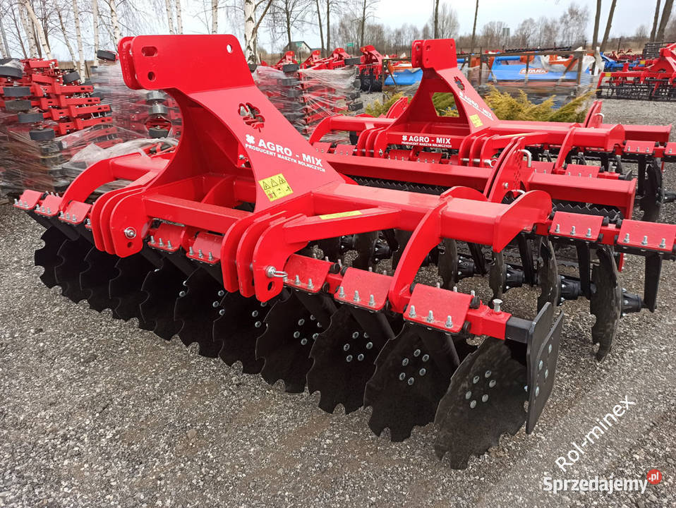 talerze fi 560mm Ciężka Brona talerzowa AGROMIX Węgrów