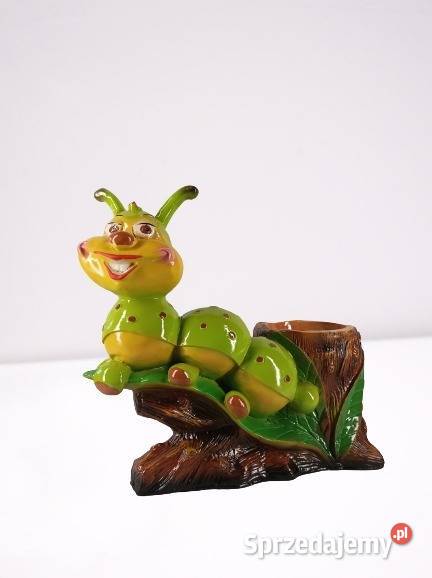 Figura Dekoracja Gąsienica Doniczka