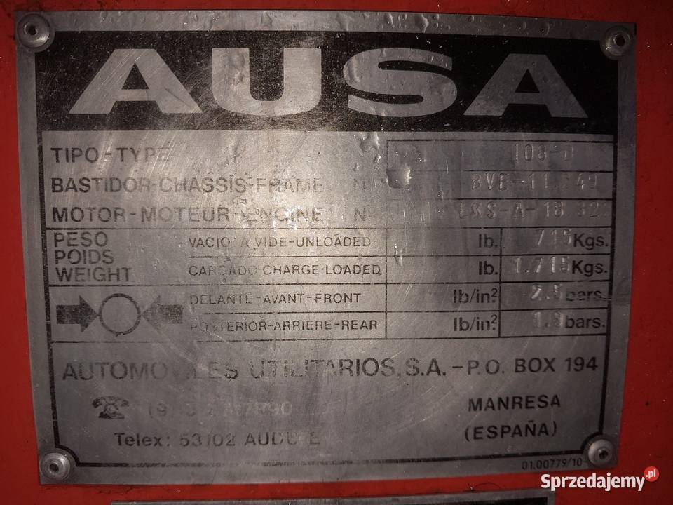 Wozidło ausa budowlanewozidło do paszy nie Piotrków Trybunalski sprzedam