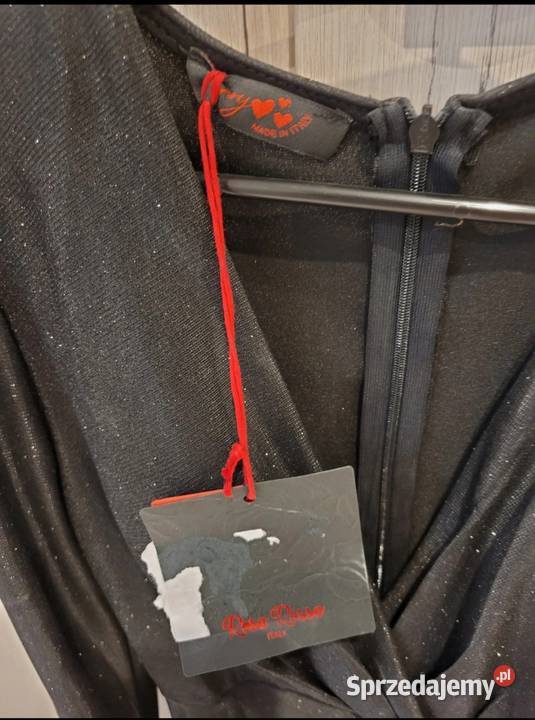 Błyszcząca sukienka z szarfą Spódnice i sukienki Jarosław