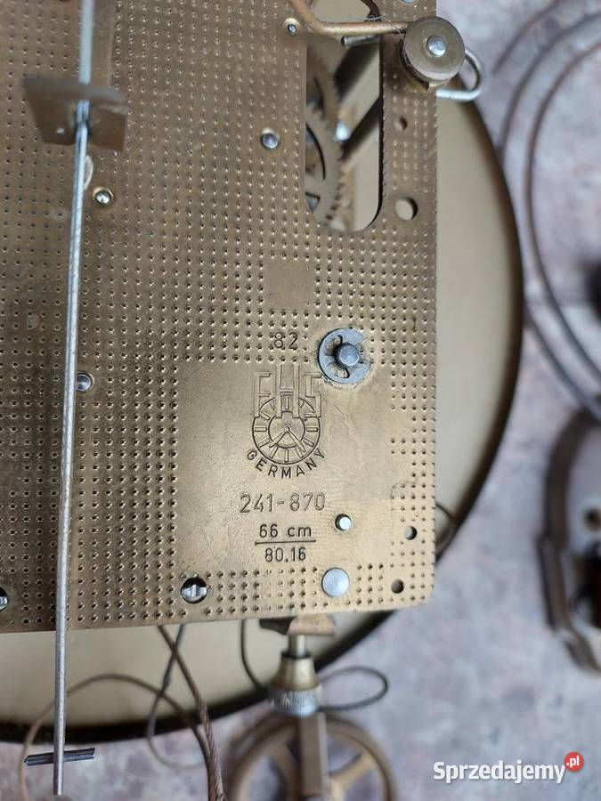 186 Zestaw mechanizm zegara linkowego FHS Hermle Tczew