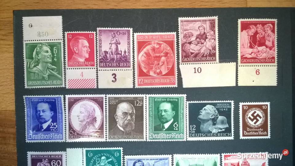 znaczki NIEMCY III RZESZA zestaw 68 czyste Warszawa