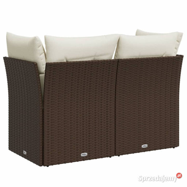 Sofa ogrodowa z poduszkami 2osobowa brązowa Warszawa sprzedam