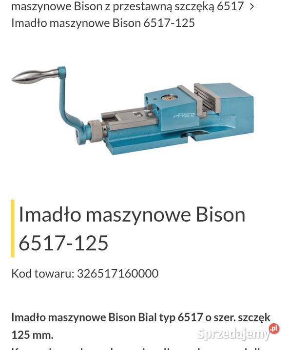 Imadło maszynowe bizon 6517125 Dom i Ogród Stare Faszczyce