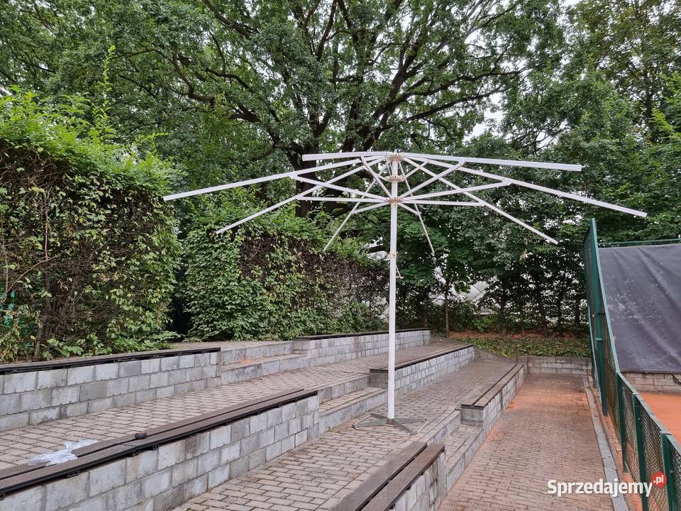 Parasole duży stelaż średnica 55 m wysokość 35 m Meble ogrodowe Wrocław sprzedam