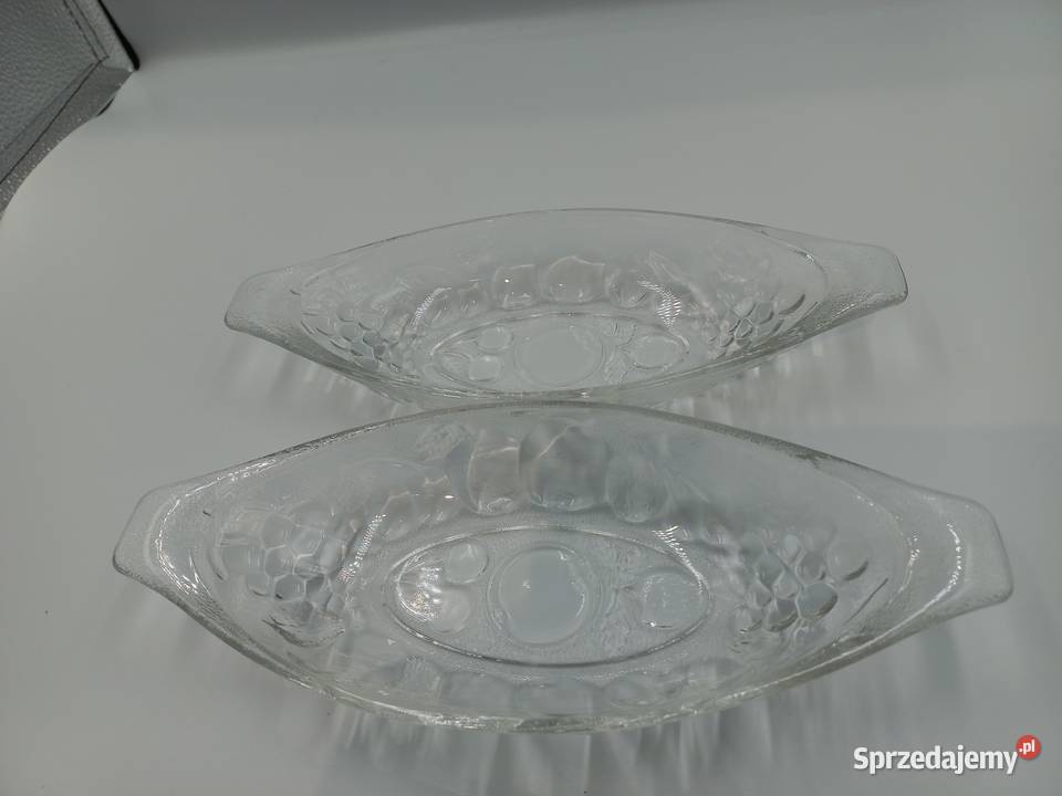 Stare angielskie szklane paterypółmiski Inowrocław