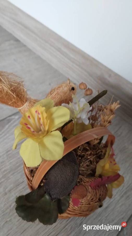 koszyczek koszyk wielkanocny kurki Dekoracje i ozdoby