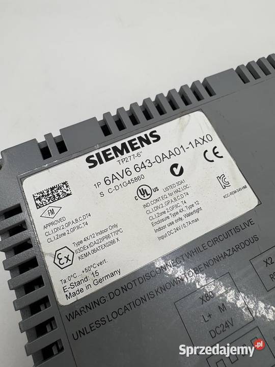 Siemens 6AV6 6430AA011AX0 HMI Panel mazowieckie Warszawa