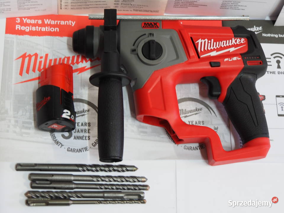 MILWAUKEE M12 CH młotowiertarka 1bateria 2v 2Ah Baszkówka