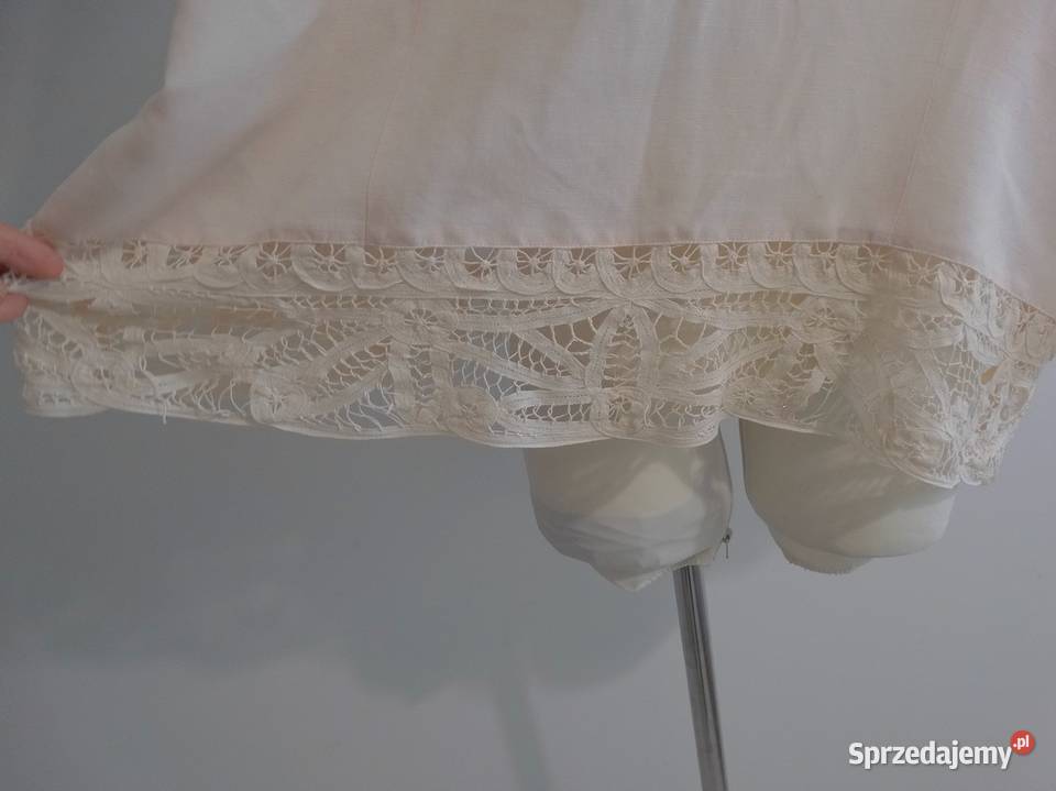 Marynarka Lniana Len Wiskoza Kimono Blezer Łomża