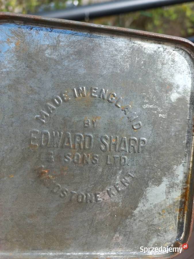Stara angielska puszka Edward Sharp Sons LTD Piastów